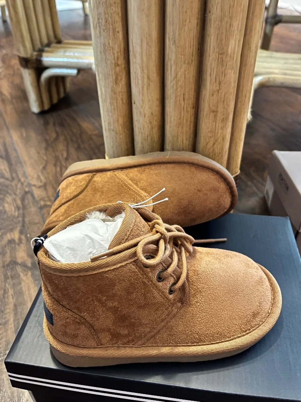 Nautica Toddler Gilrs’ Dulverton Cold Weather Lace Up Boots in Cognac Sz-10